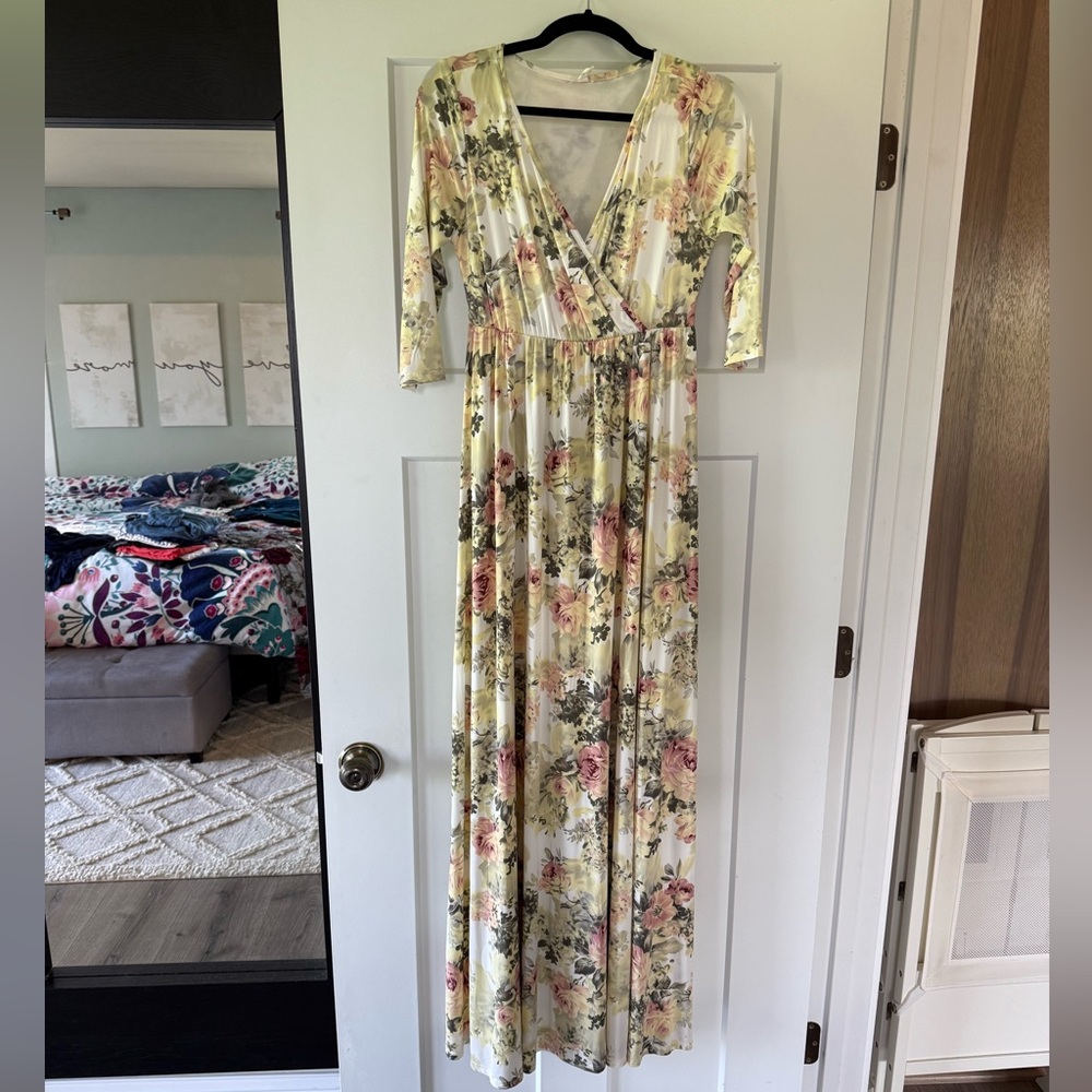 PinkBlush maternity maxi dress